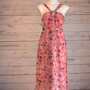 Jessica Simpson Maternity Maxi Halter Dress Pink M